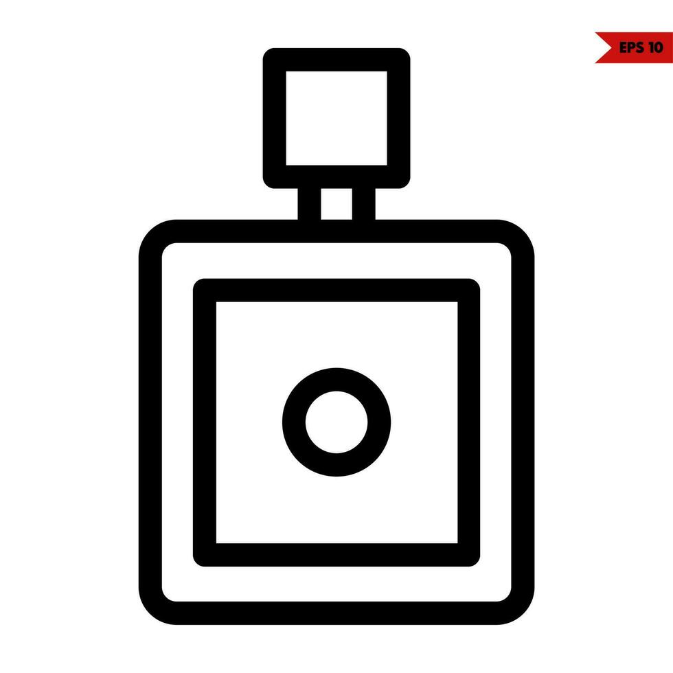 bottle spray line icon vector