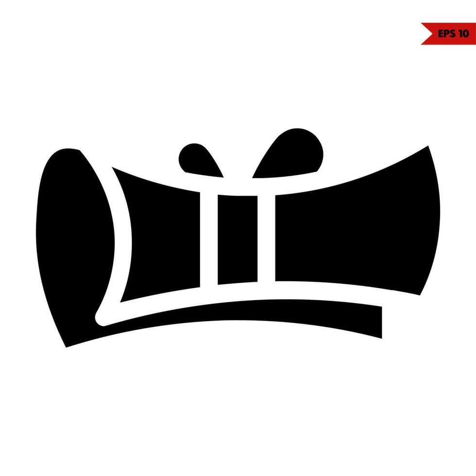 git paper roll with ribbon 23834456 Vector Art at Vecteezy