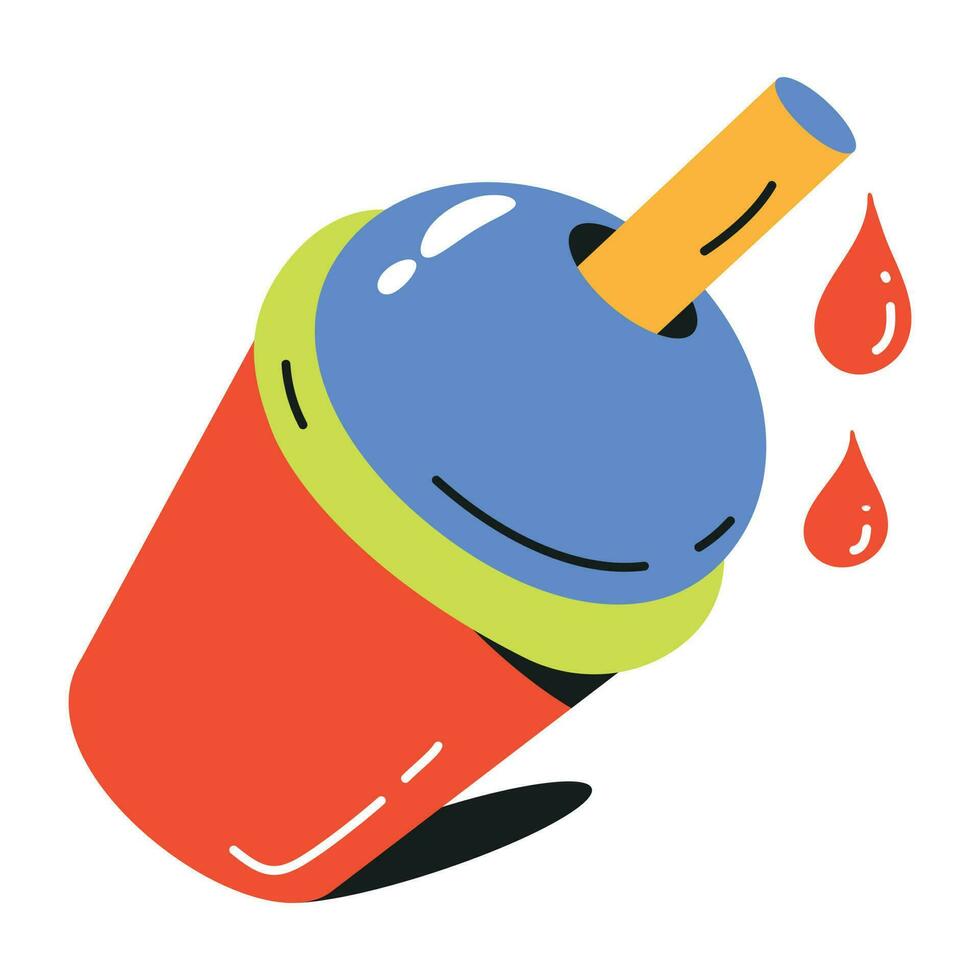 Juice cup flat icon design vector