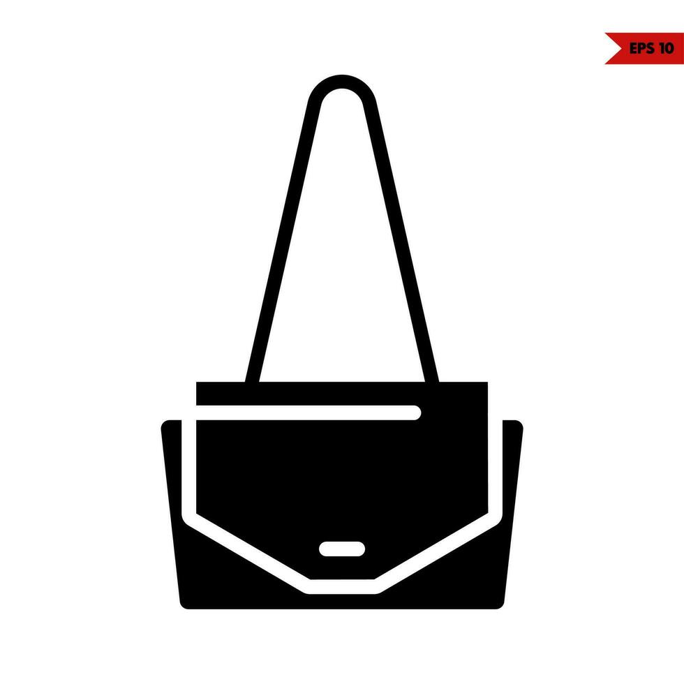 sling bag glyph icon vector