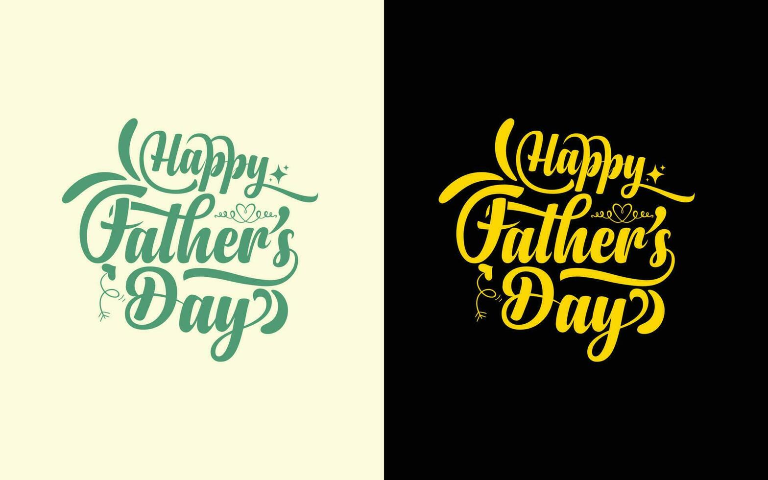 Happy Father Day template design vector