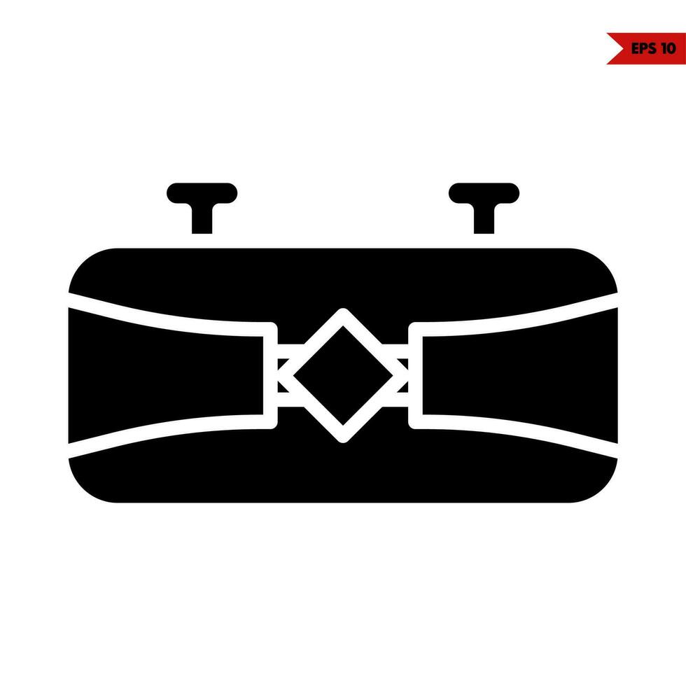 handbag women fashion glyph vector