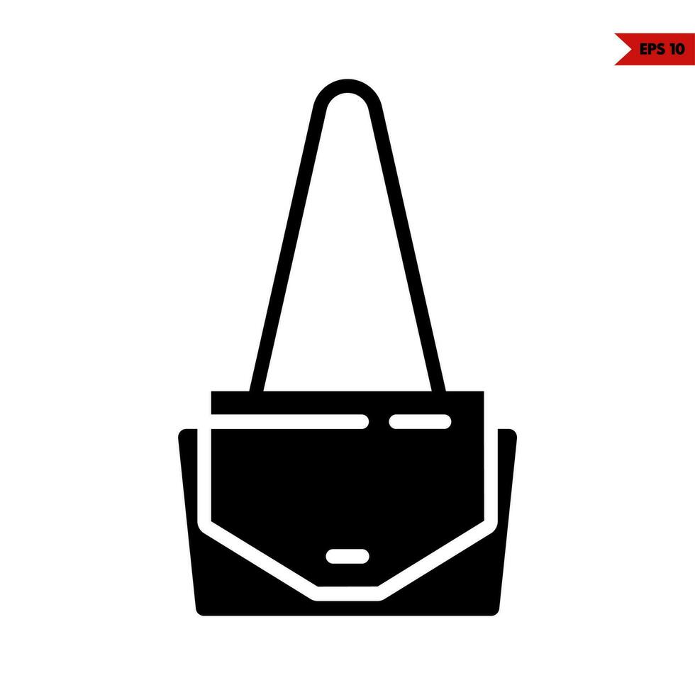 sling bag glyph icon vector