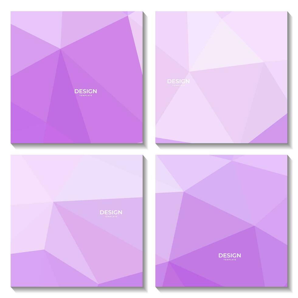 abstract squares geometric pink gradient with triangles pattern modern background for business vector