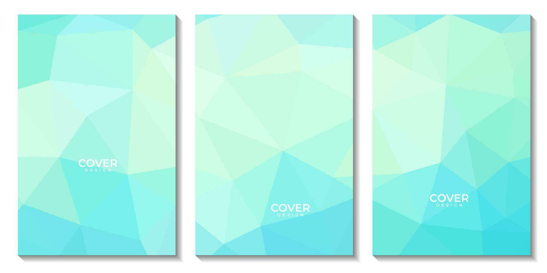 abstract flyers geometric colorful gradient with triangles pattern modern background for business vector