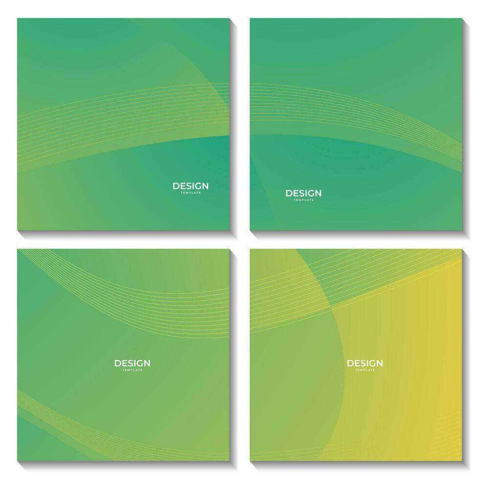 sencillo moderno verde ola resumen antecedentes vector ilustración para negocio