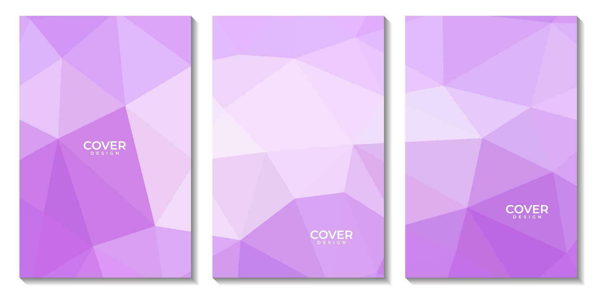 abstract flyers geometric pink gradient with triangles pattern modern background for business vector