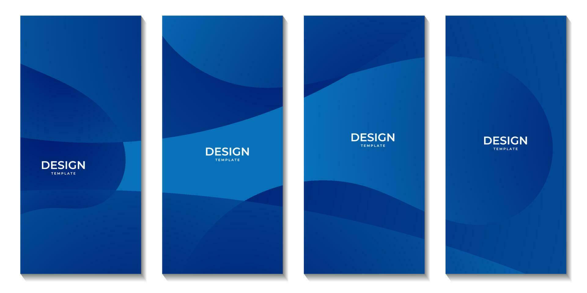 abstract dark blue wave colorful gradient background for business finance vector