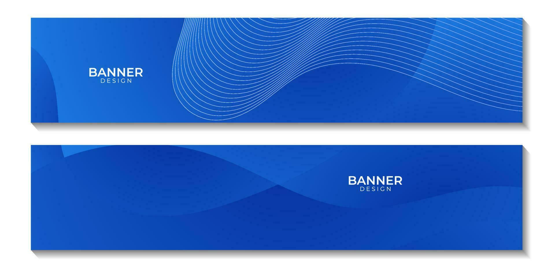 abstract banners blue wave modern background for business vector