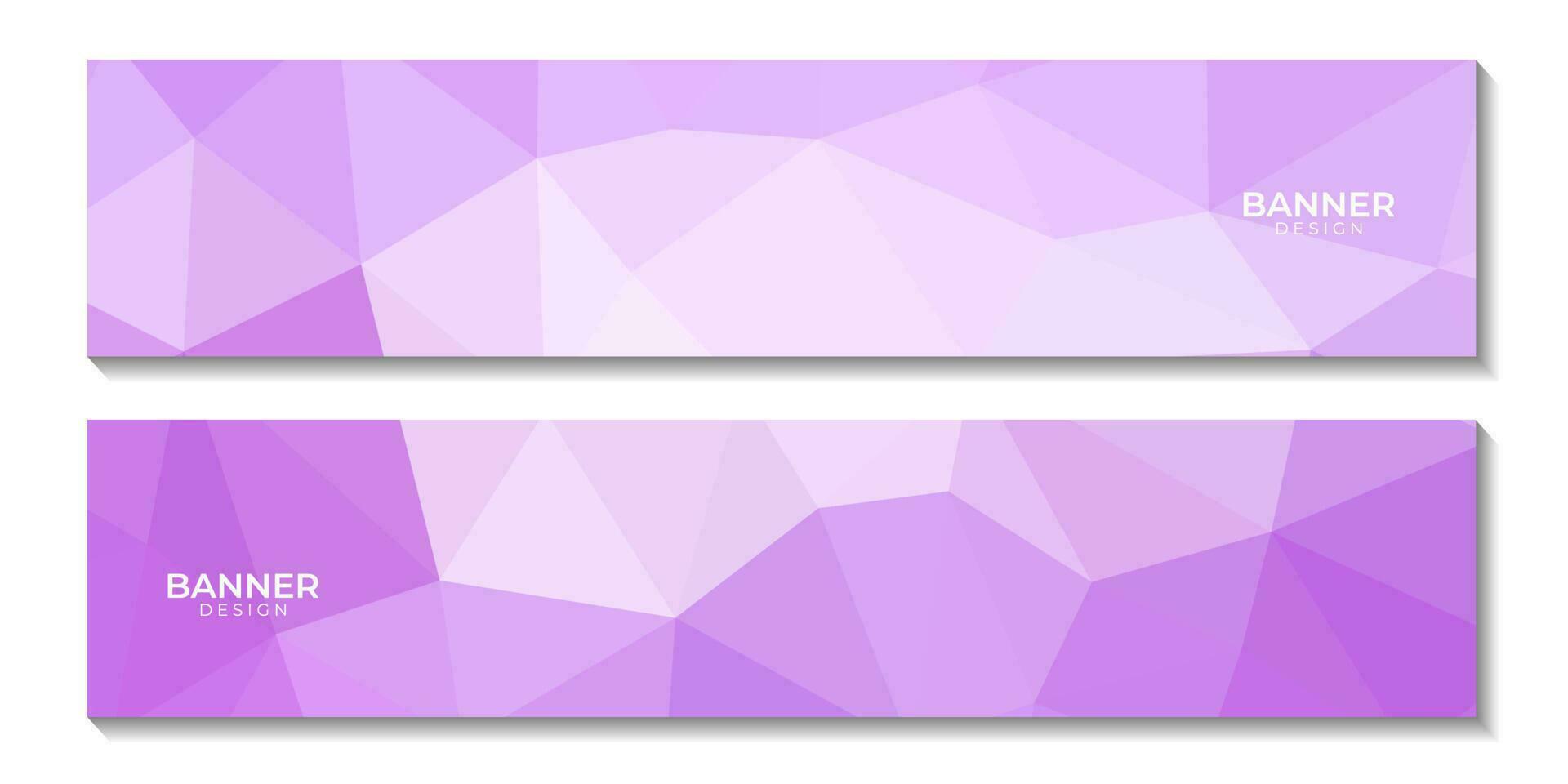 abstract banners geometric pink gradient with triangles pattern modern background for business vector