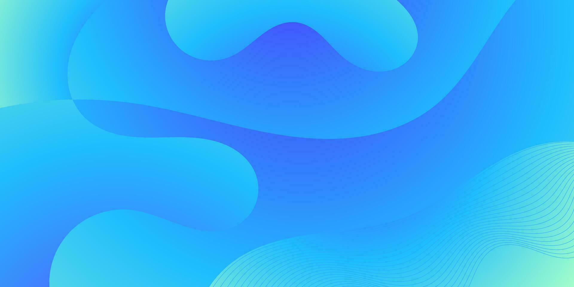 abstract bright blue wave gradient background for business vector