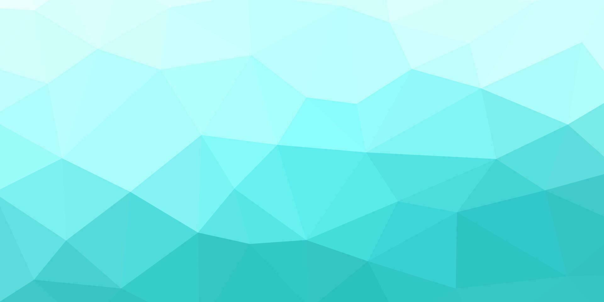 abstract geometric aqua green gradient with triangles pattern modern background for business vector