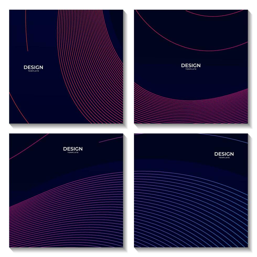 abstract dark colorful gradient background with lines vector illustration