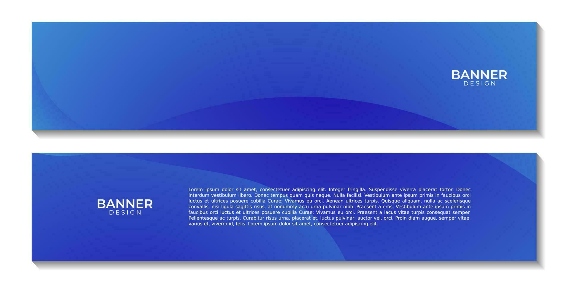 simple blue wave gradient background for business vector