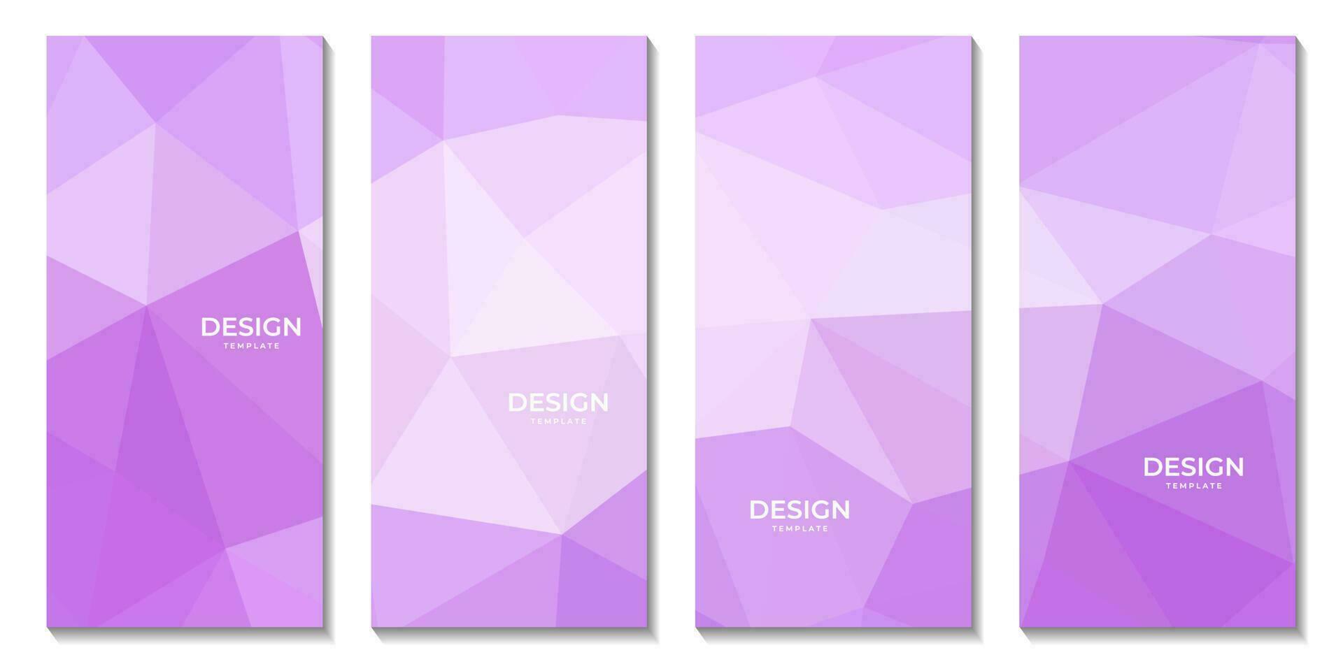 abstract brochures geometric pink gradient with triangles pattern modern background for business vector