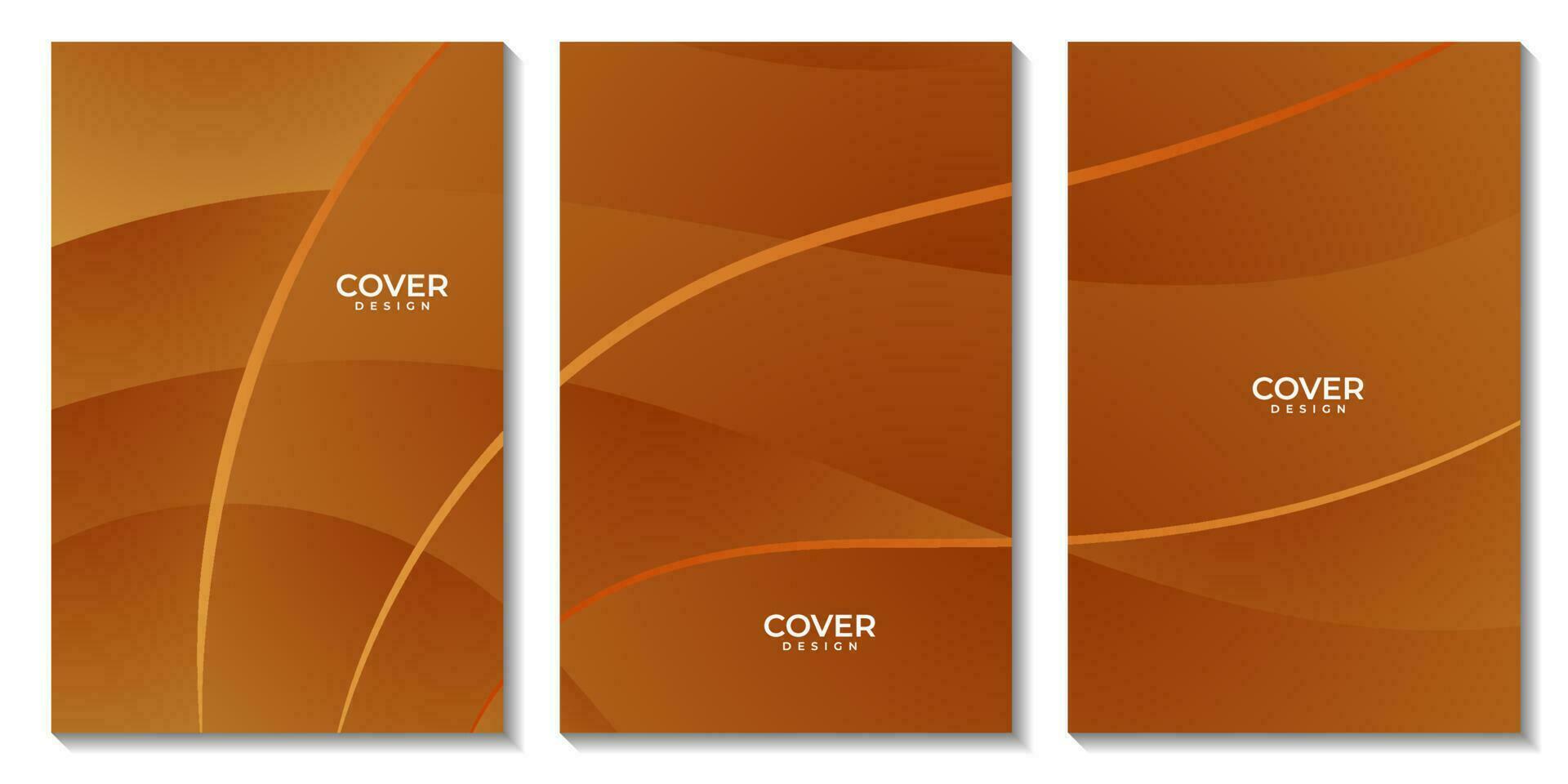 abstract flyers orange wave modern background for business vector