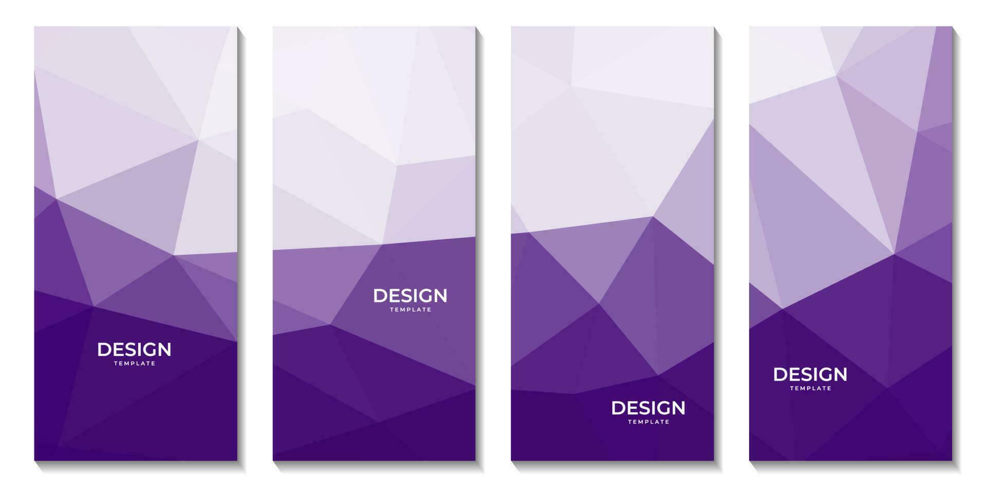 abstract brochures geometric purple gradient with triangles pattern modern background for business vector