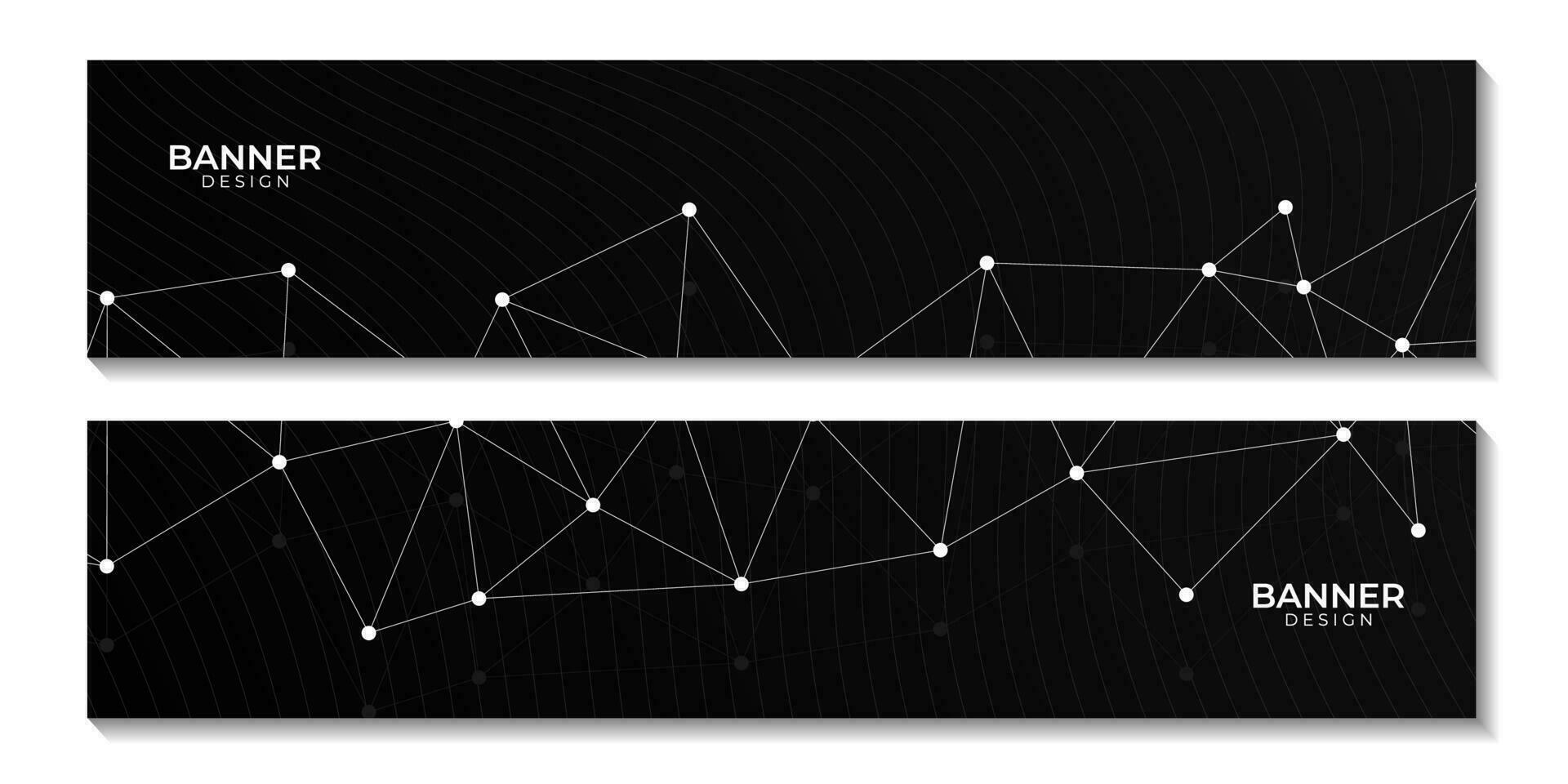 abstract dark background  with lines and molecular vector
