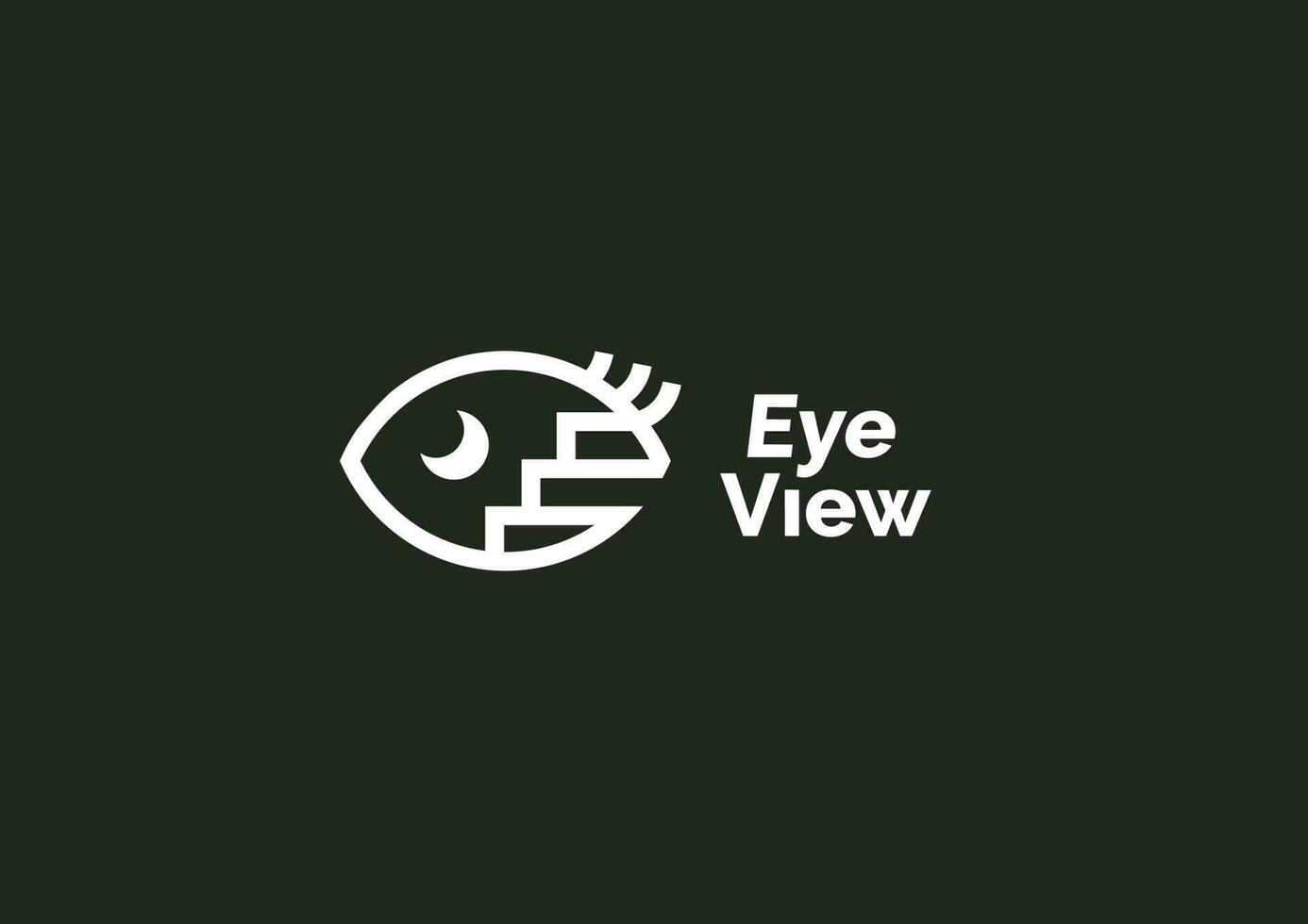 eye logo icon vector illustration with sight