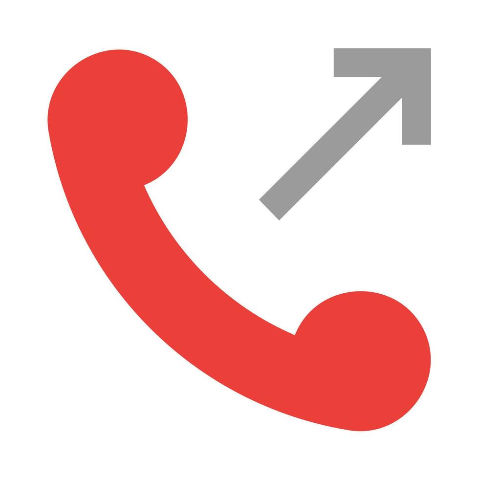 Outgoing call icon vector