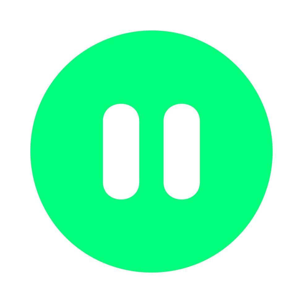 circle pause button icon vector