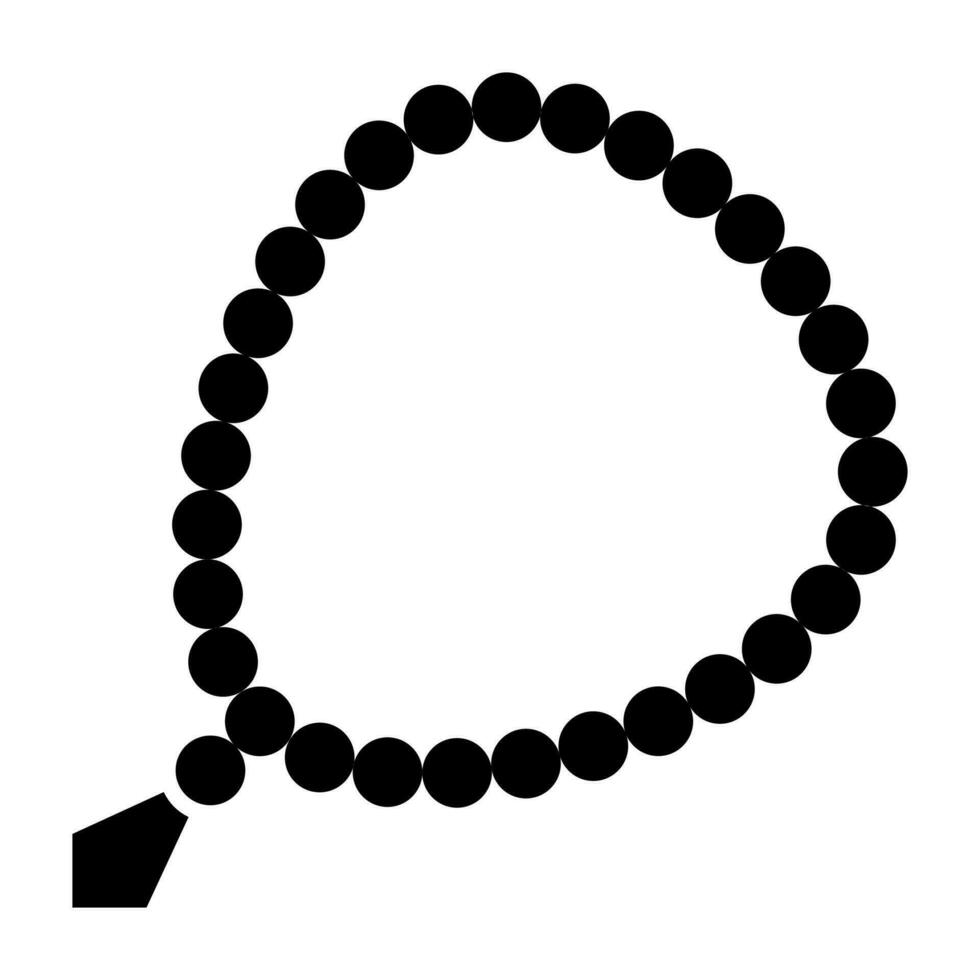 icono de vector de tasbih