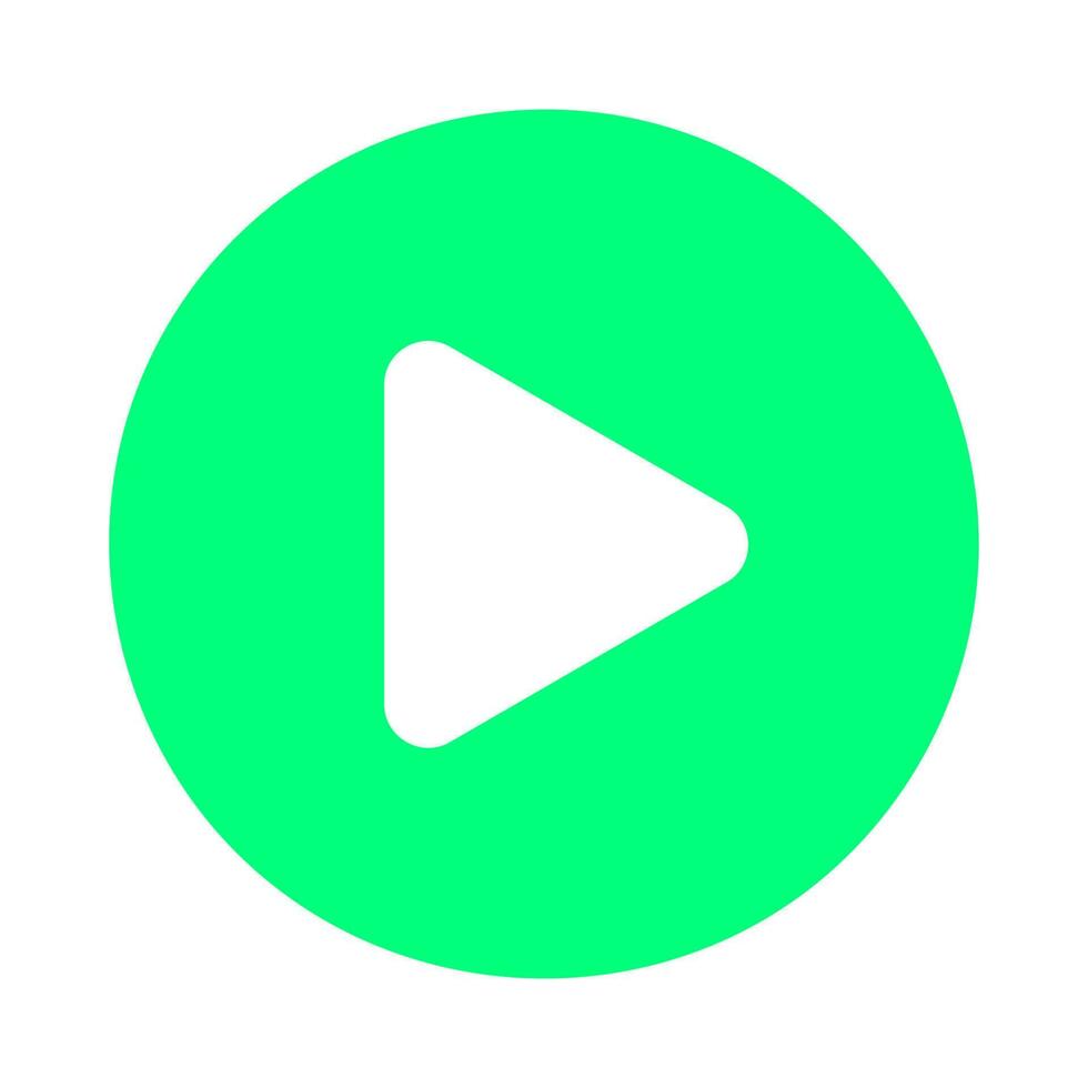 circle play button icon vector
