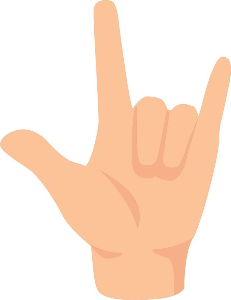 Human hand gesture rock and roll isolated vector