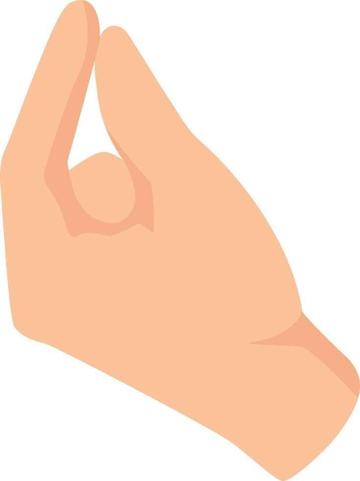 Finger snap gesture isolated on white background vector