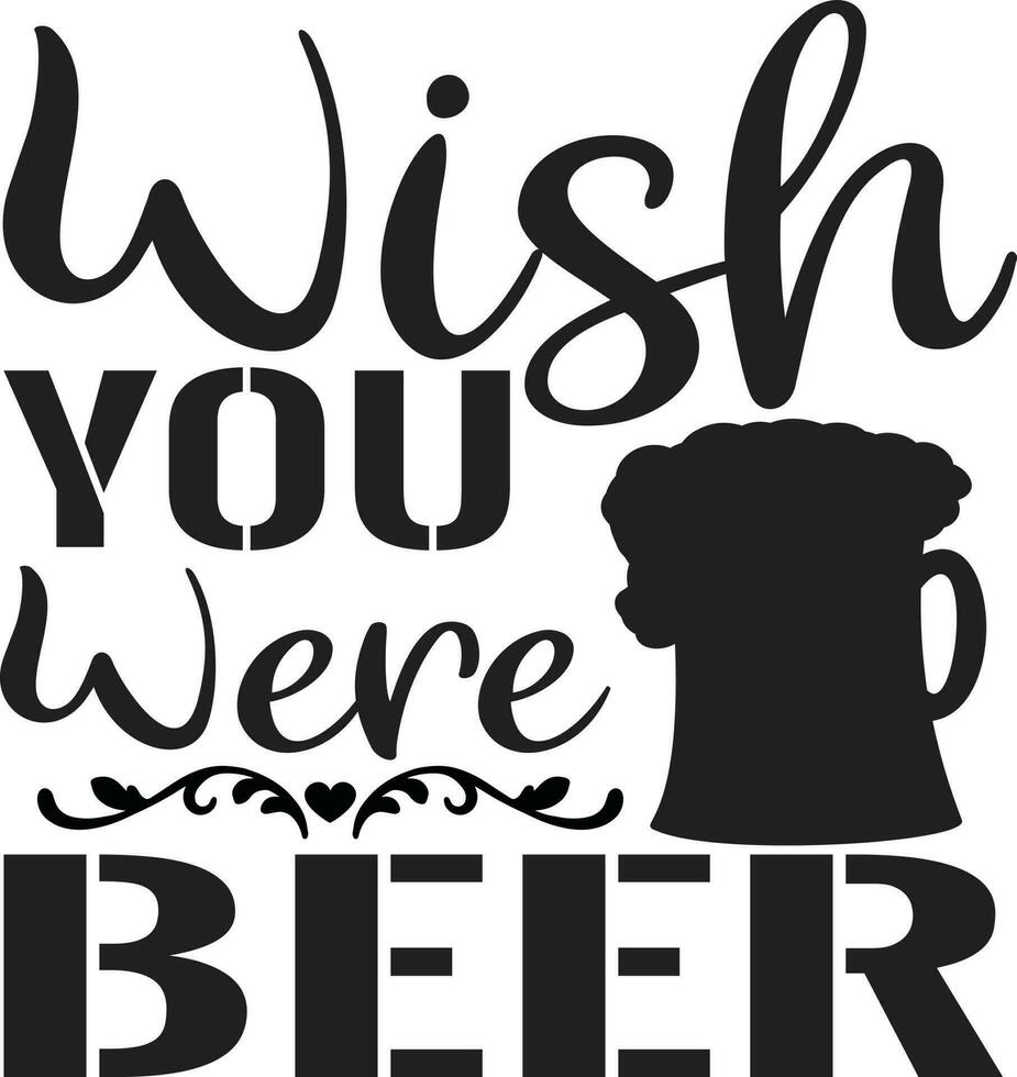 Beer Quotes Design vector
