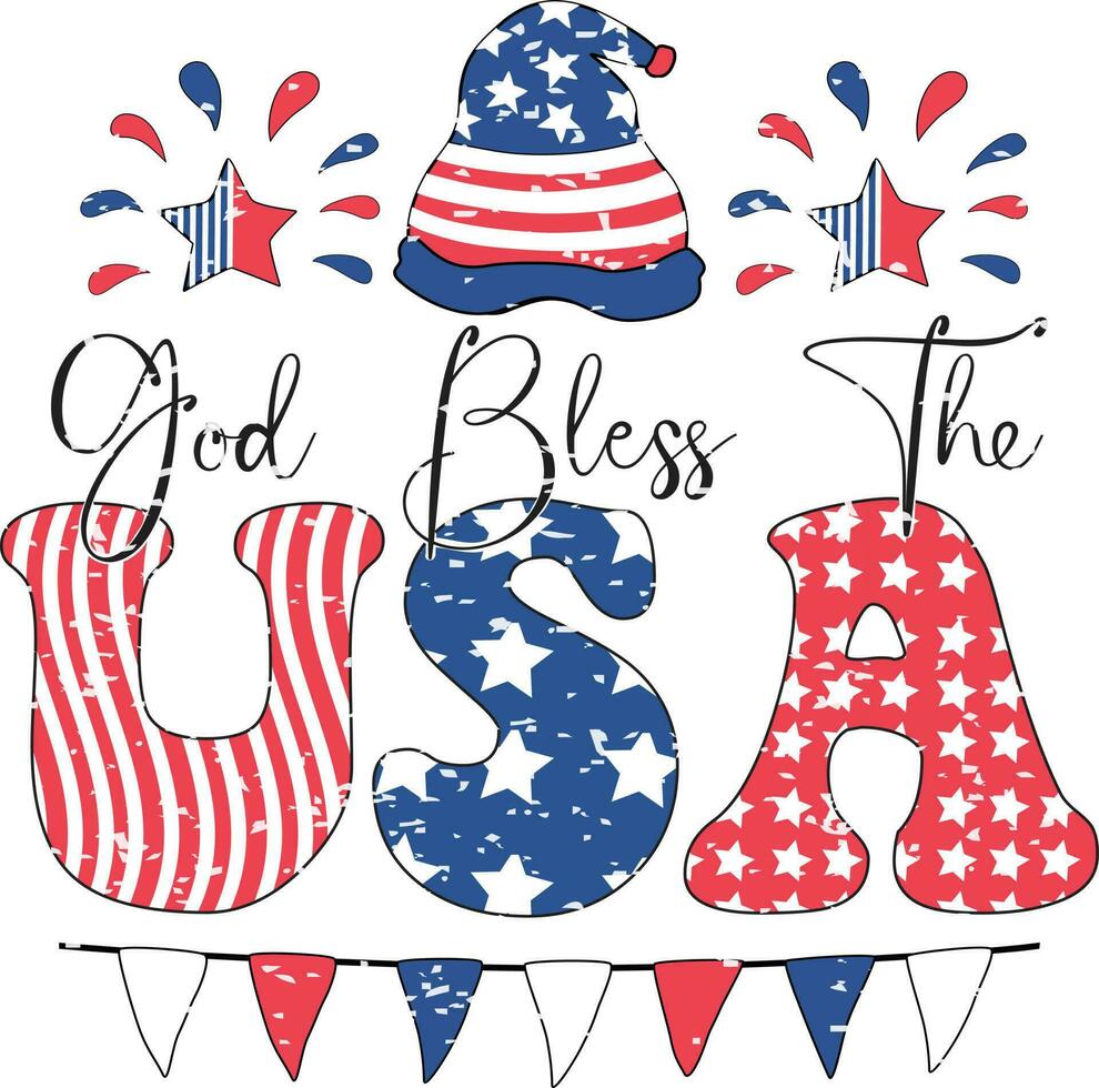 4th of July Design vector