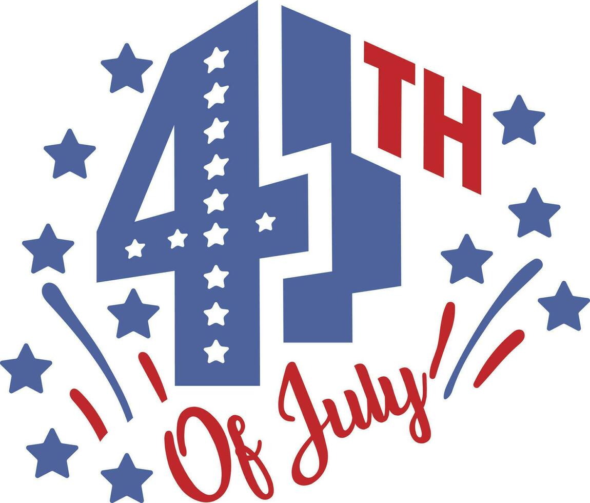 4th of July Design vector