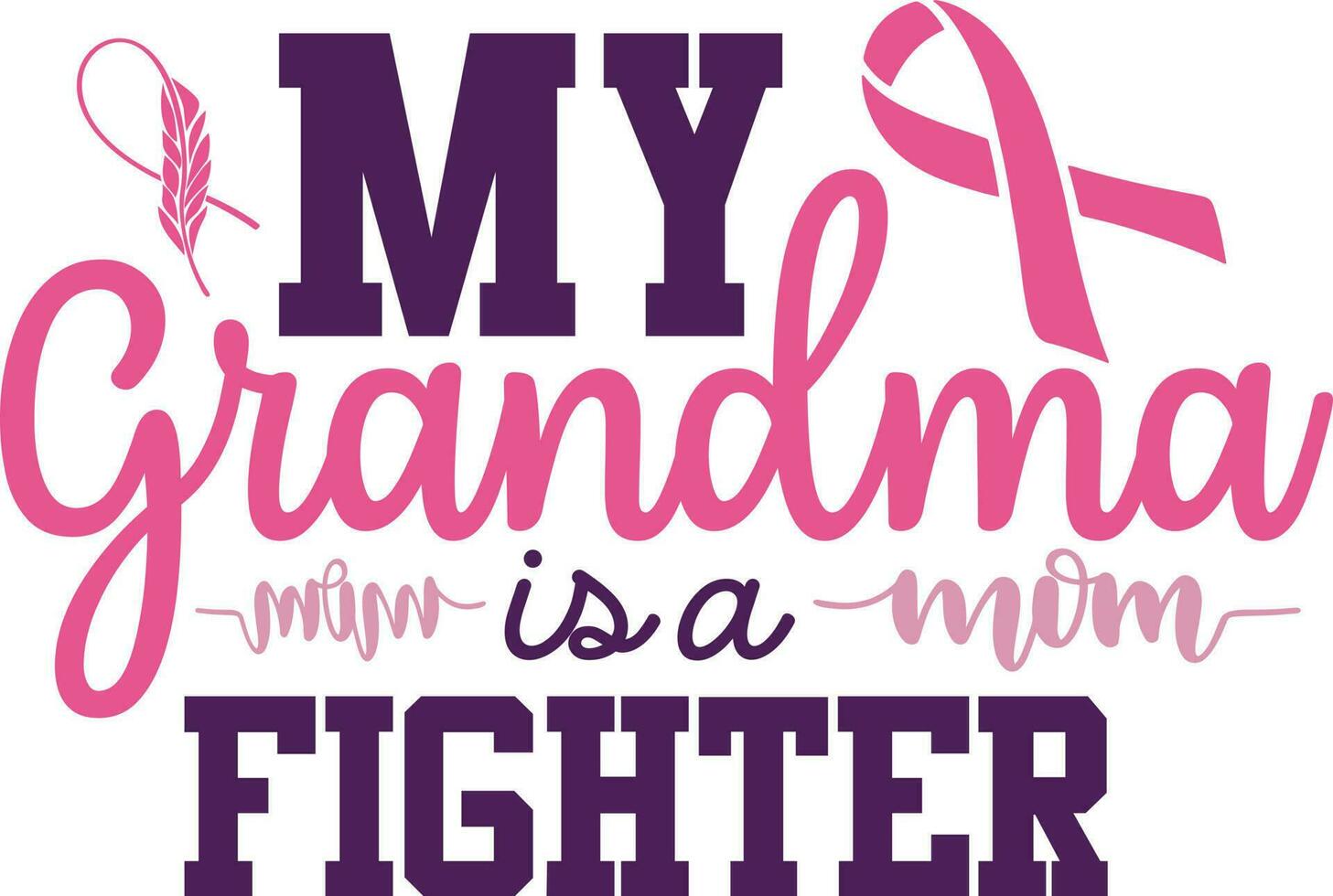 Cancer Quotes Design vector