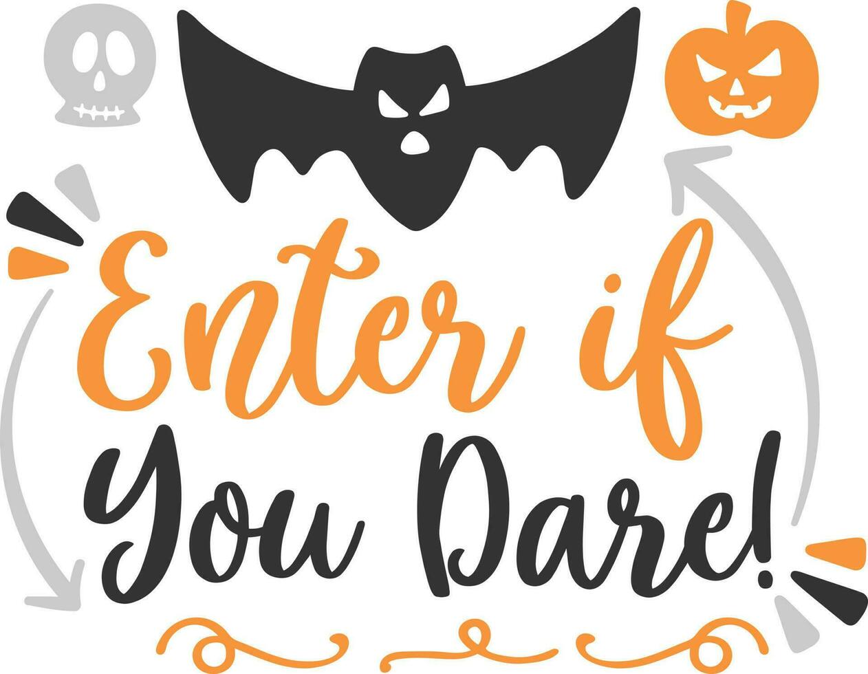 Halloween Quotes Vector Design vol-1