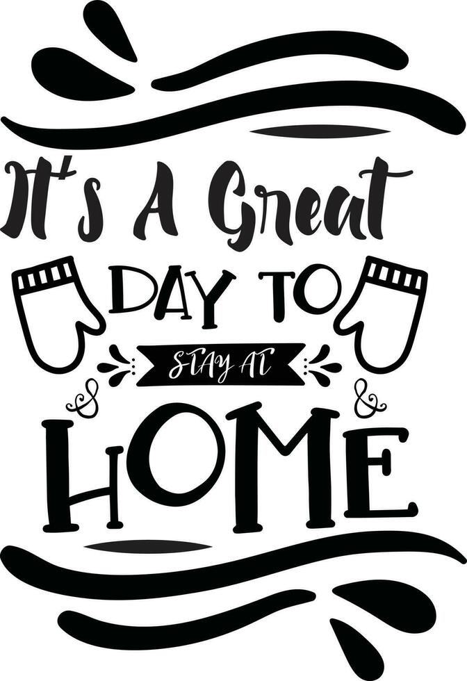Stay Home Quotes Design vector