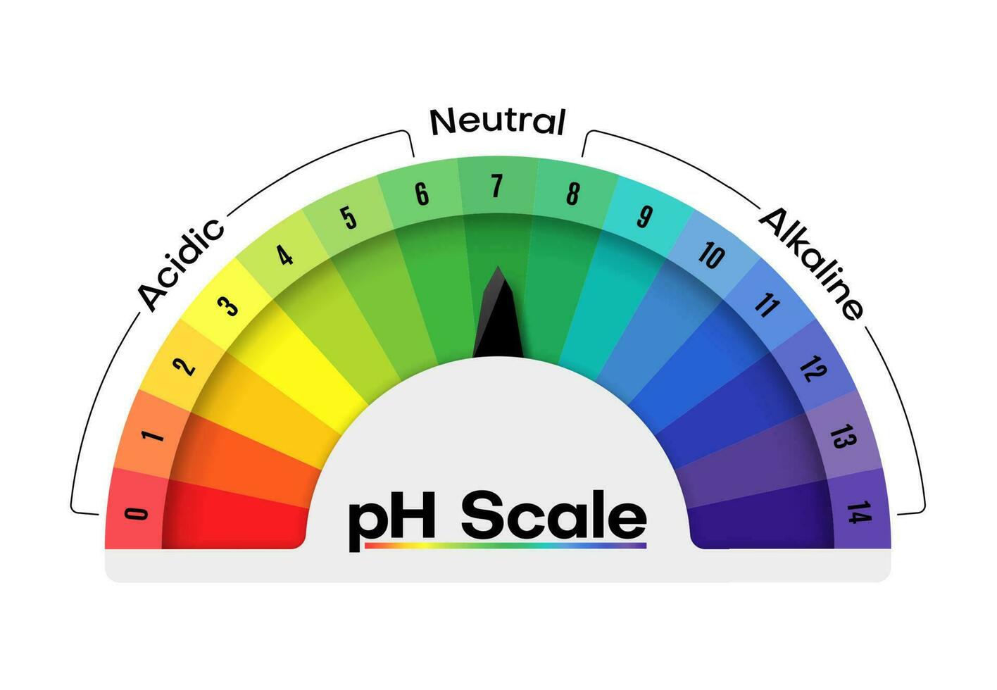 ph escala valor metro o dieta ácidos medida gráfico vector