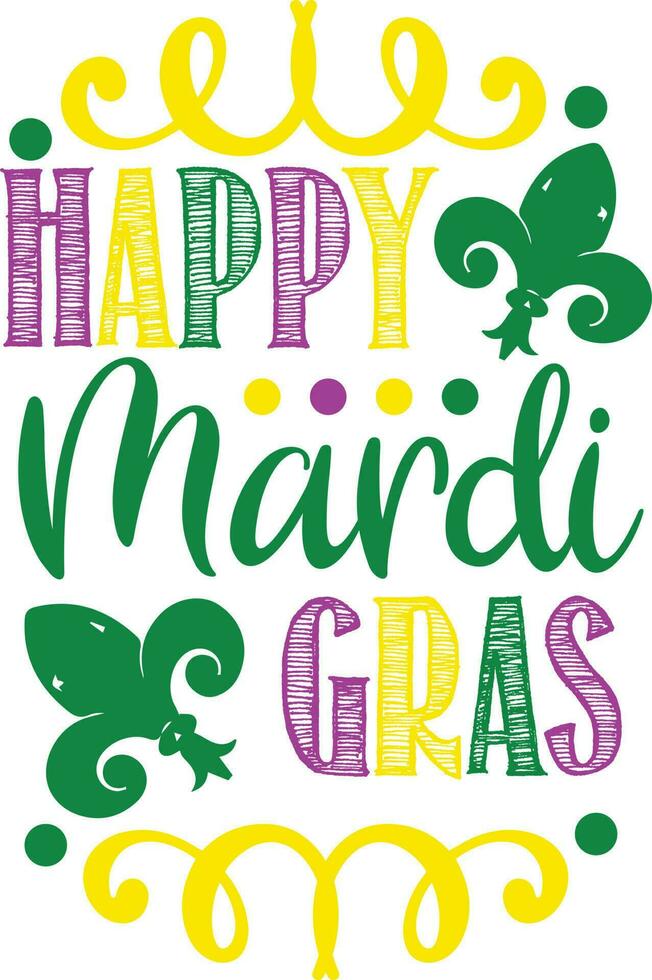 Mardi Gras Quotes Vector Design