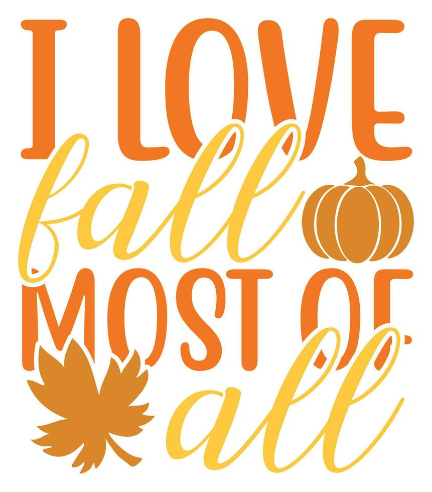 Fall Quotes Design vector