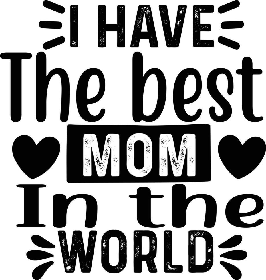 Mom Quotes Design vector