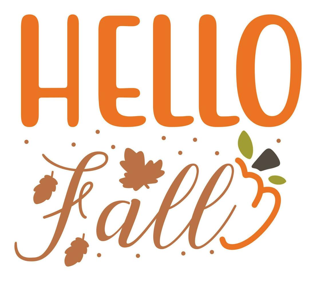 Fall Quotes Design vector