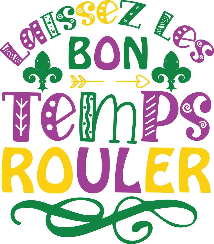 Mardi Gras Quotes Vector Design