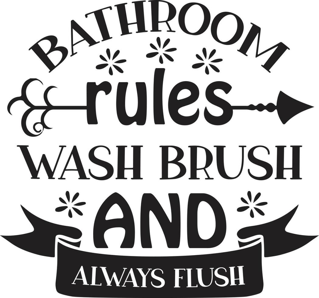 Funny Bathroom Design vector