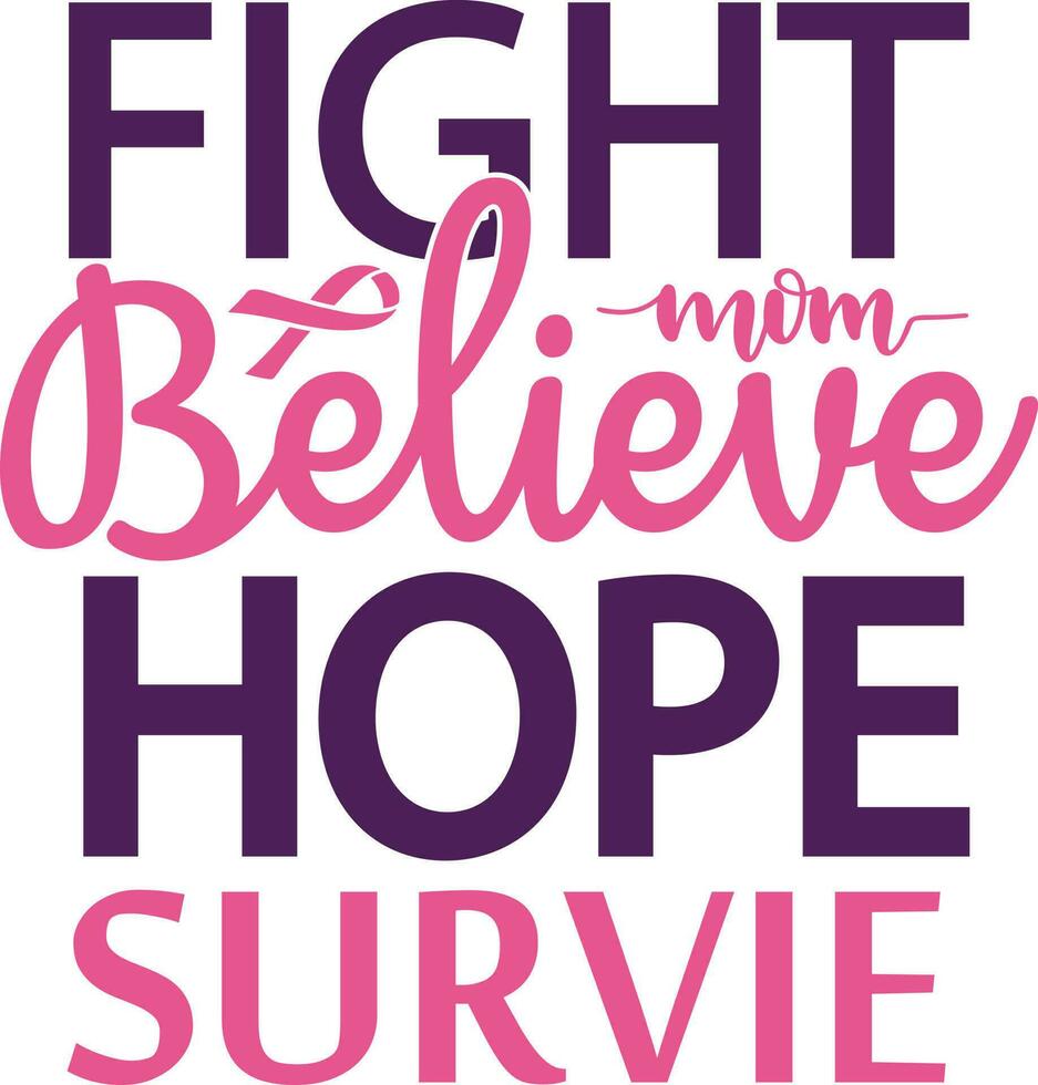 Cancer Quotes Design vector