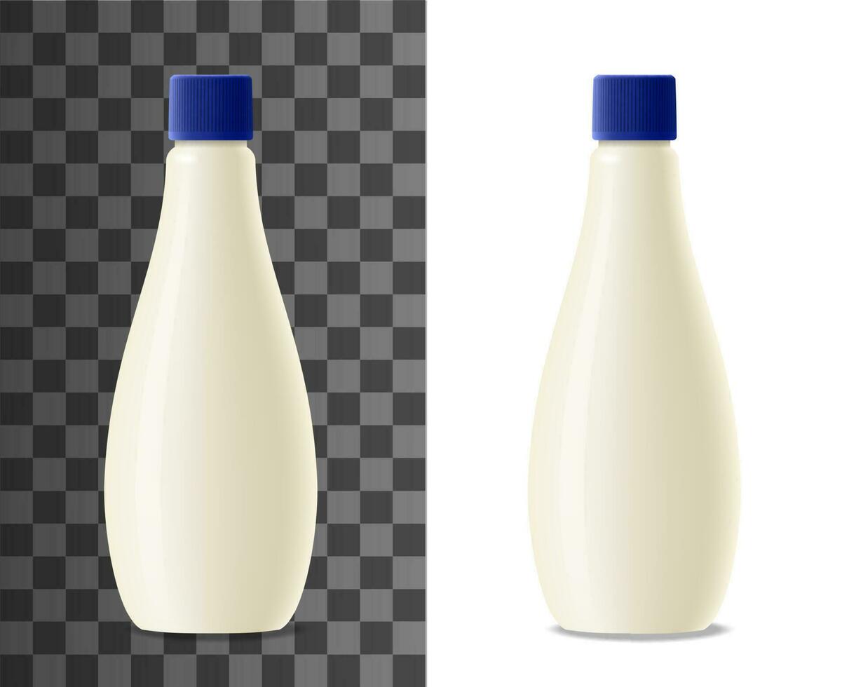 Mayonnaise plastic bottle realistic packaging 23837213 Vector Art at