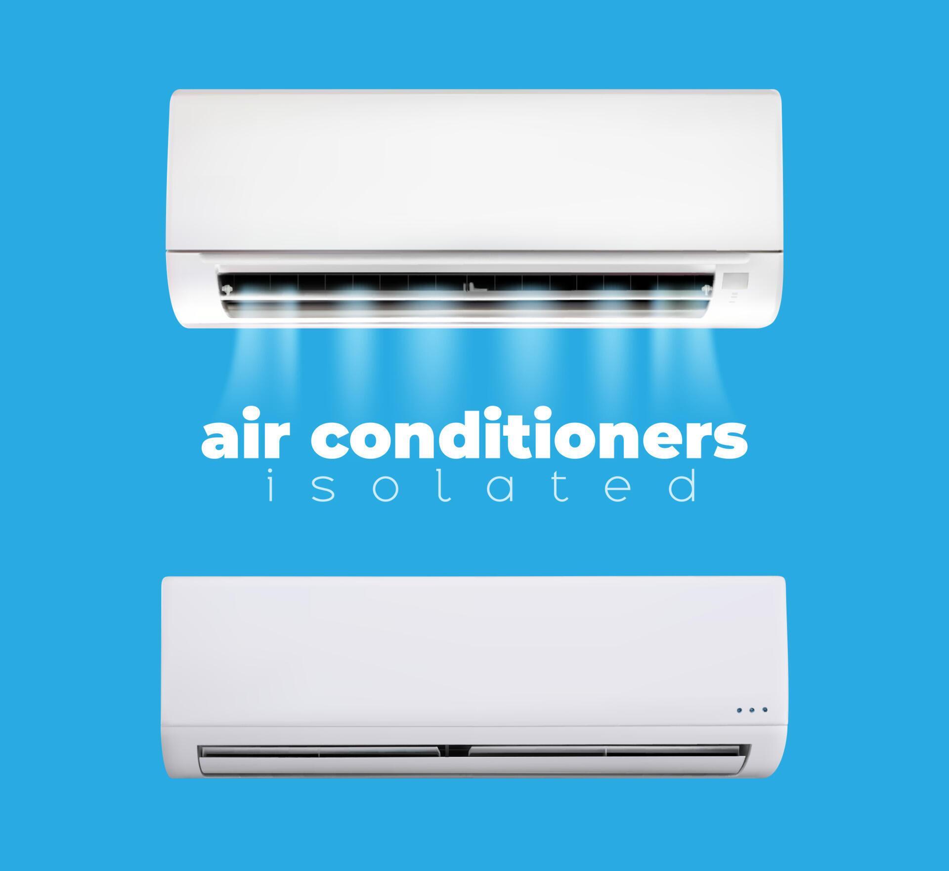 Air conditioner. Climate control and ventilation 23837871 Vector Art at