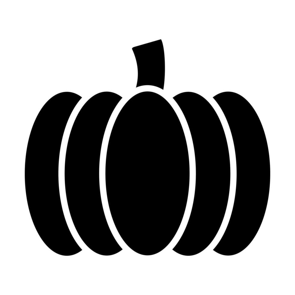 Pumpkin Glyph Icon Design vector
