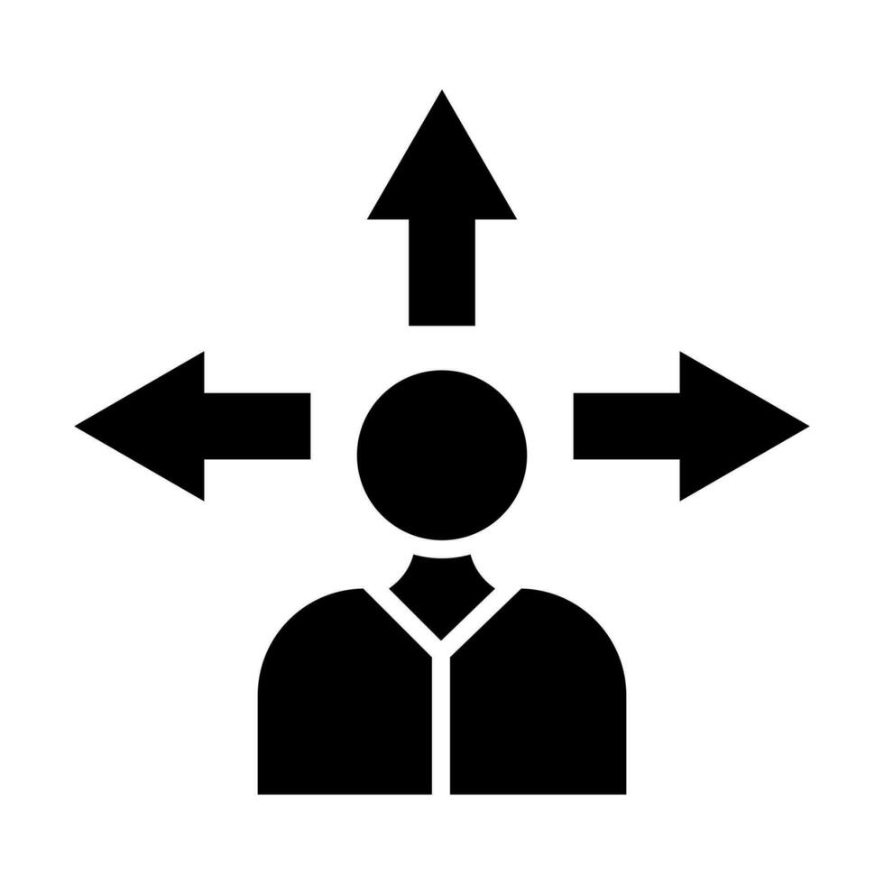 Choice Glyph Icon Design vector