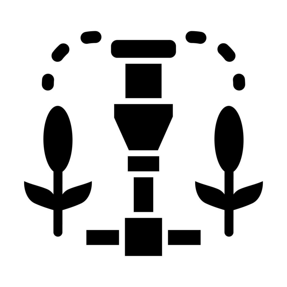 Irrigation System Glyph Icon Design vector