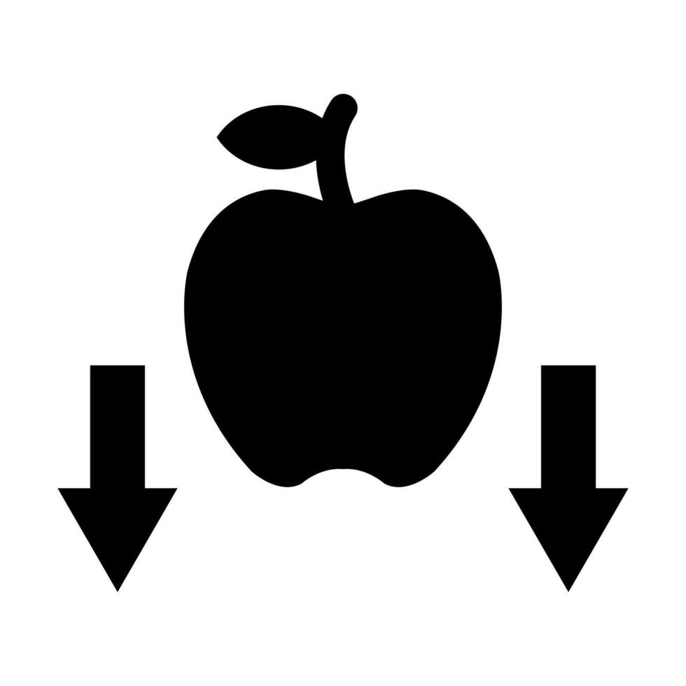 Gravity Glyph Icon Design vector