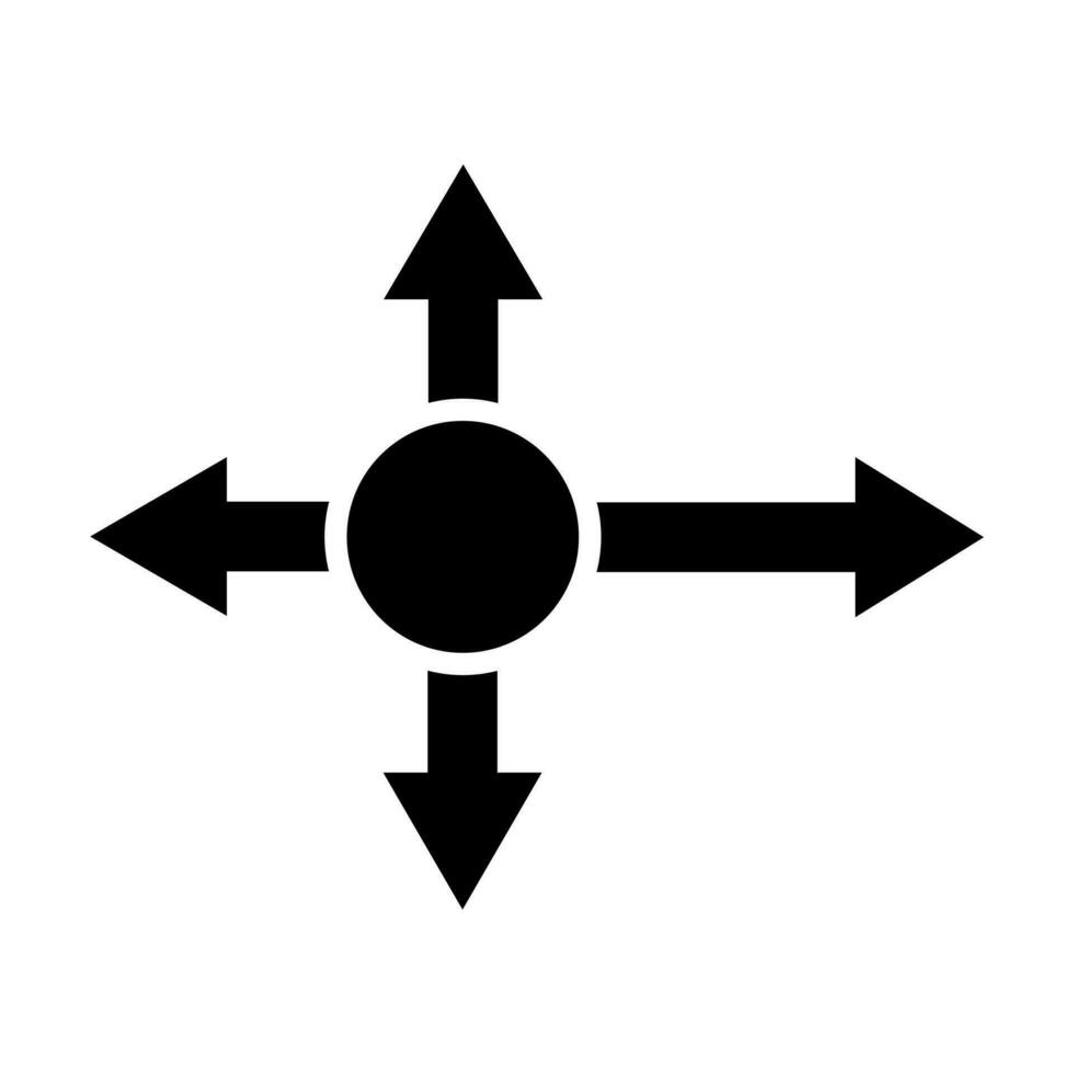 Force Glyph Icon Design vector